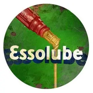 Tin Sign Esso Lube Round 350Mm 1