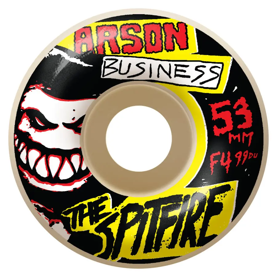 Spitfire Wheels   F4 99D Undead Arson Business 55Mm 1
