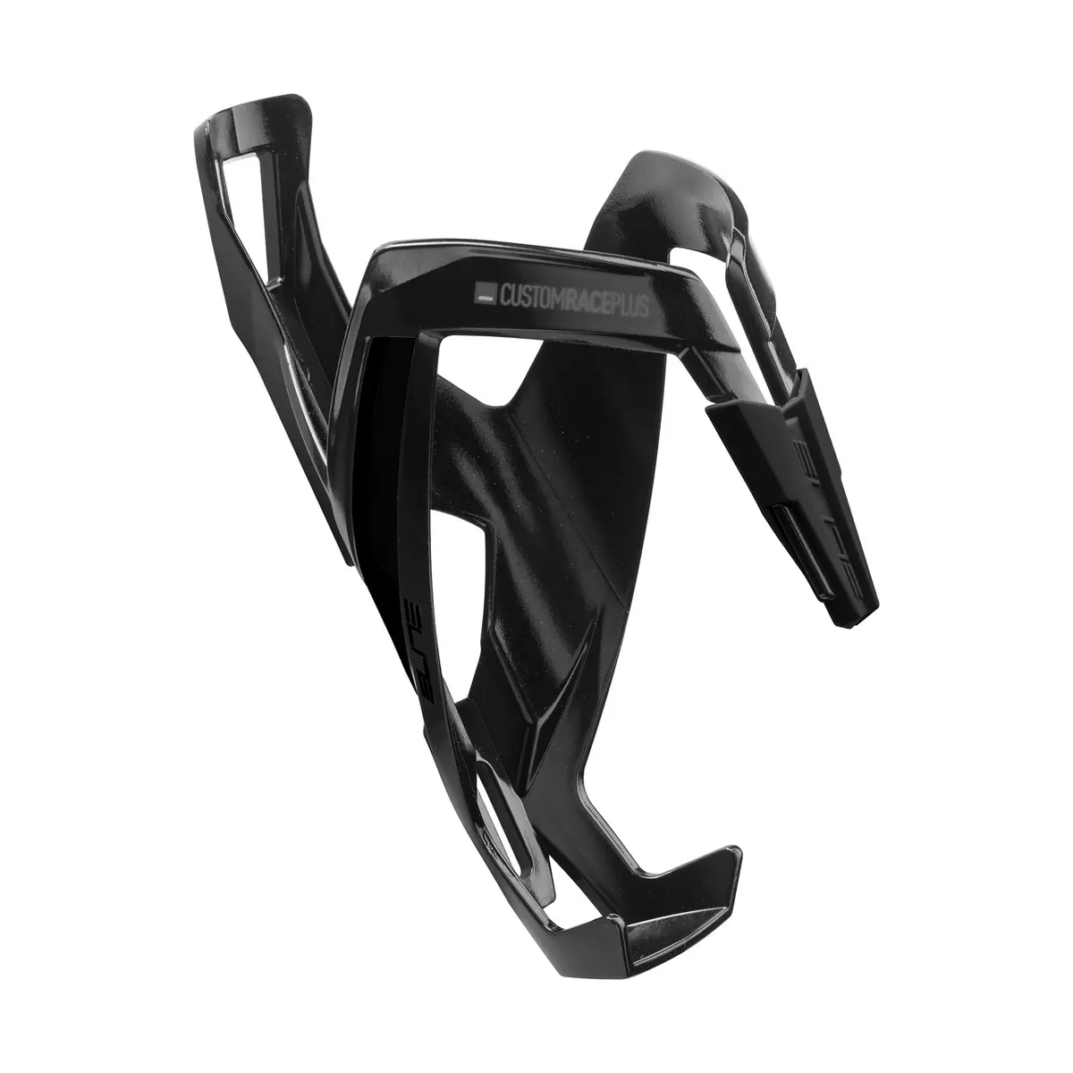 Elite Elite Bottle Cage Custom Race+ Black Glossy. Black Graphic 1