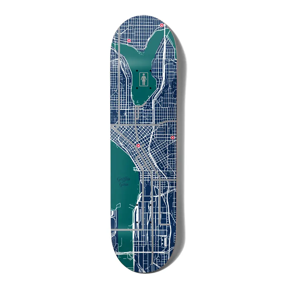 Girl Skateboards Pin Point Griffin Gass Skateboard Deck 8.25 Inch Wide 1