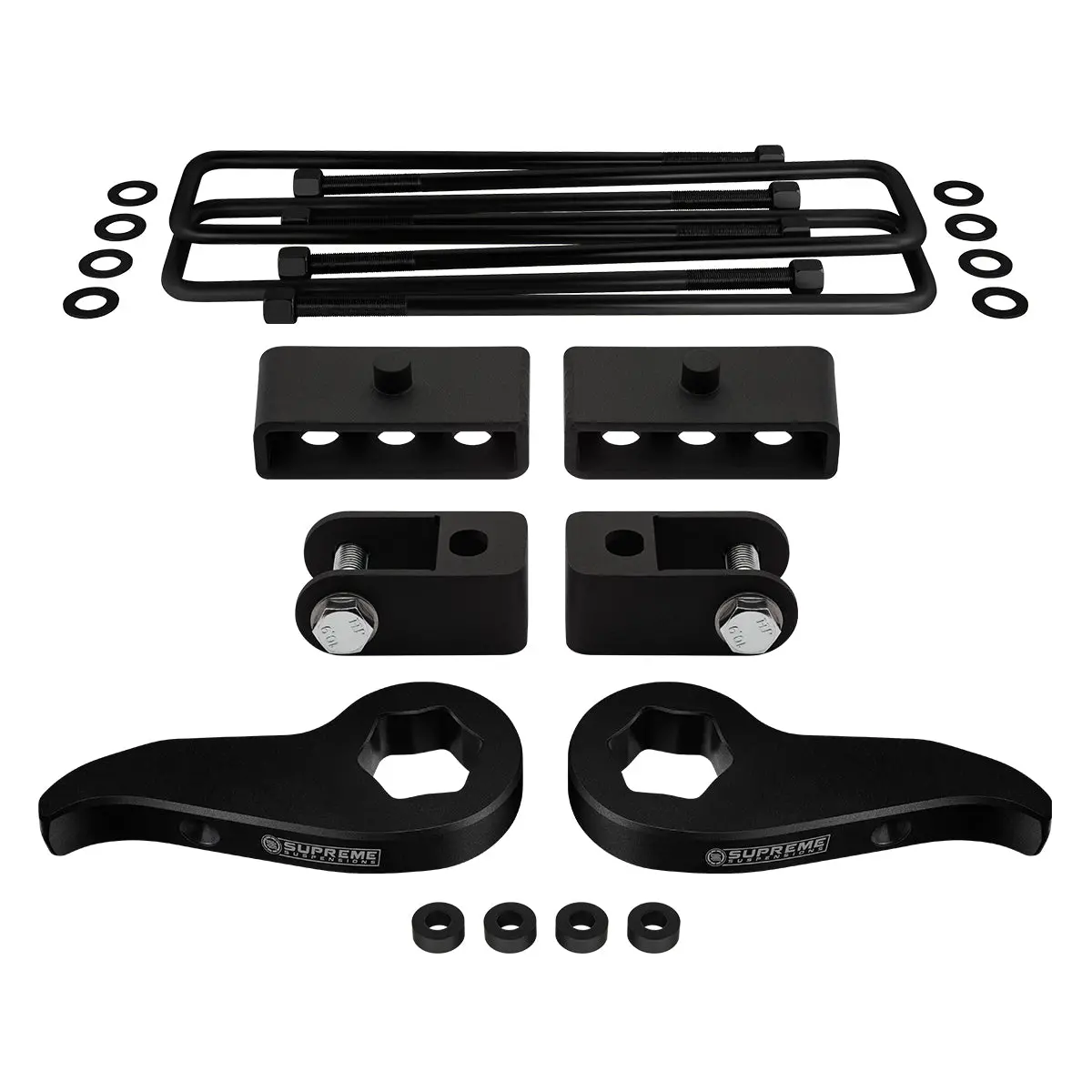 2011-2019 Chevrolet Silverado Hd Full Suspension Lift Kit & Shock Extenders 4Wd 4X4 | | Supreme's New Hd Steel Lift Blocks! 2