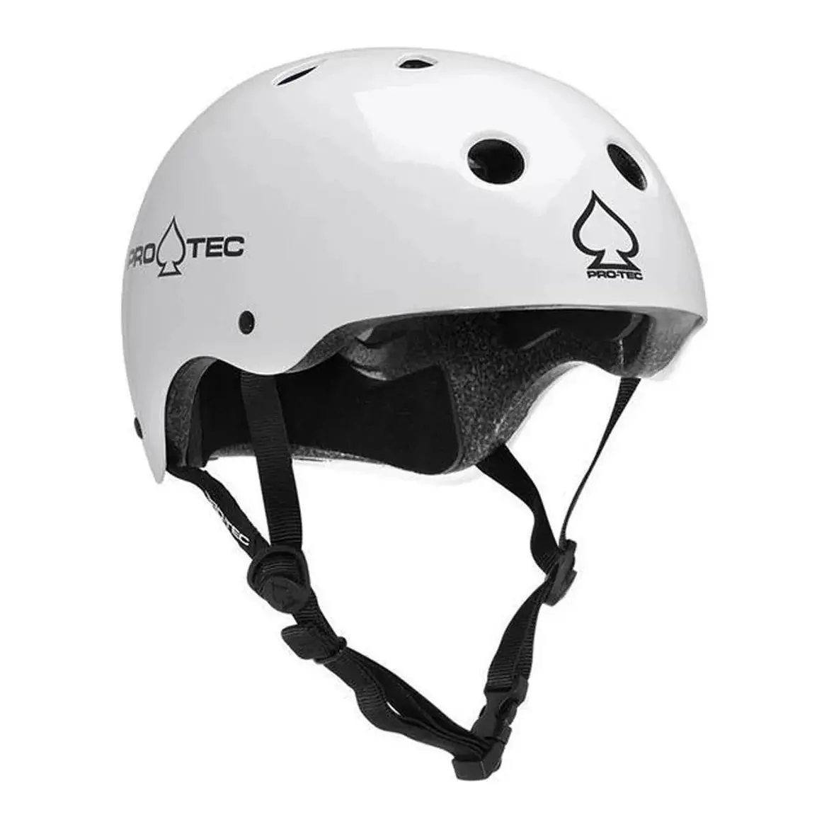 Protec Classic Certified Skate Helmet Gloss White 1