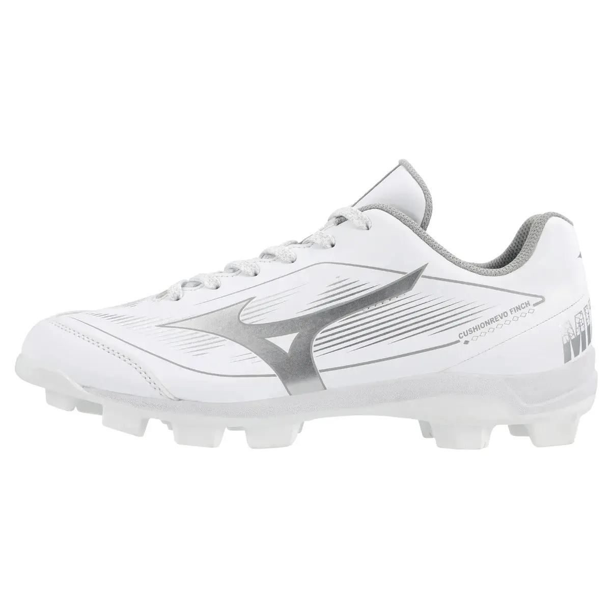 Mizuno Womens Cushion Revo Finch Tpu Molded Cleats - White 1