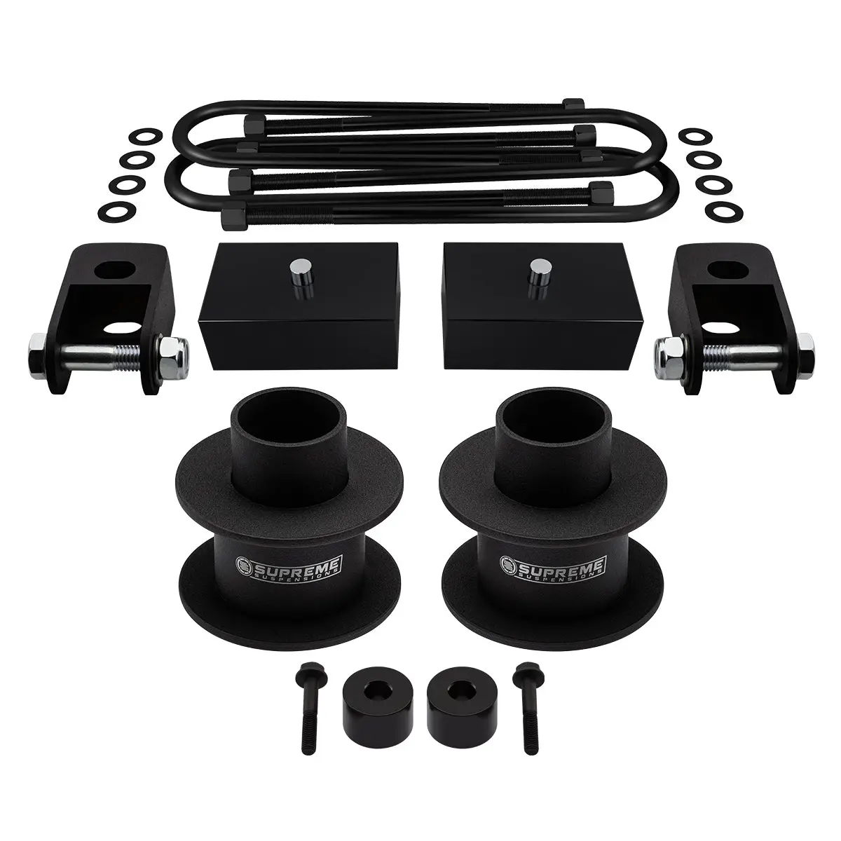 2005-2022 Ford F350 Super Duty Full Suspension Lift Kit With Front Shock Extenders & Bump Stop Drop Spacers 4Wd 2