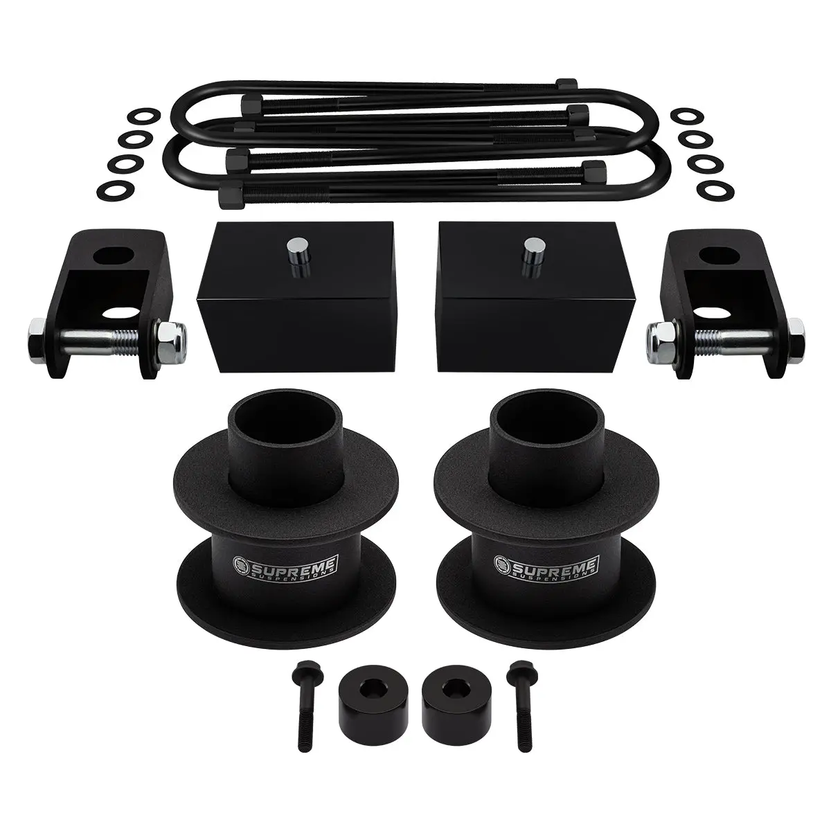 2005-2022 Ford F350 Super Duty Full Suspension Lift Kit With Front Shock Extenders & Bump Stop Drop Spacers 4Wd 7