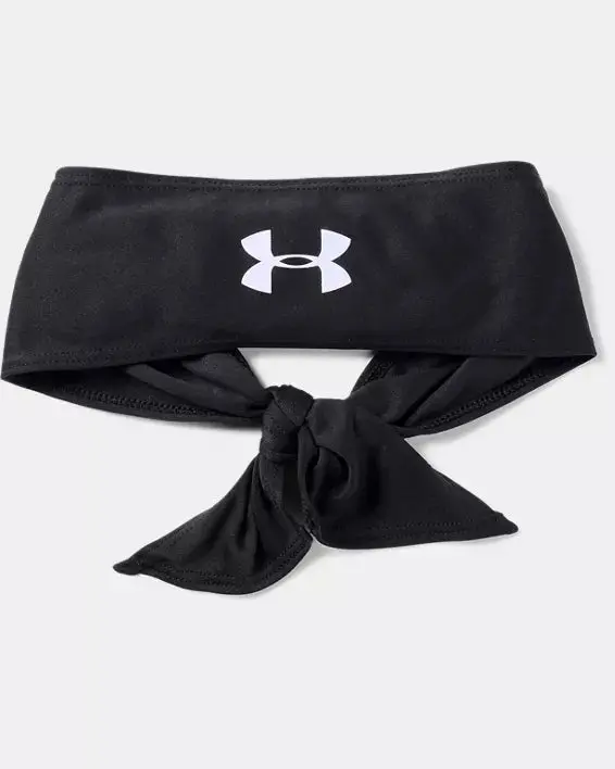 Under Armour Tie Headband (Black) 1