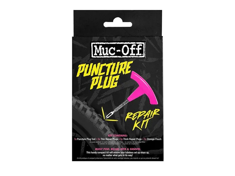 Muc-Off B.A.M. Tubeless Repair Kit Contains Tool, 5X Thick Plugs And 5X Thin Plugs 1