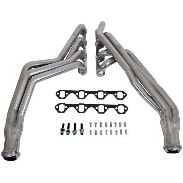 Bbk Performance 79-93 Ford Mustang 5.0L 1-5/8 Long Tube Exhaust Headers Polished Silver Ceramic 1