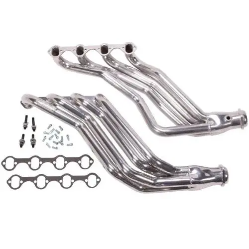 Bbk Performance 86-93 Ford Mustang 351 Swap 1-3/4 Long Tube Exhaust Headers Polished Silver Ceramic 1