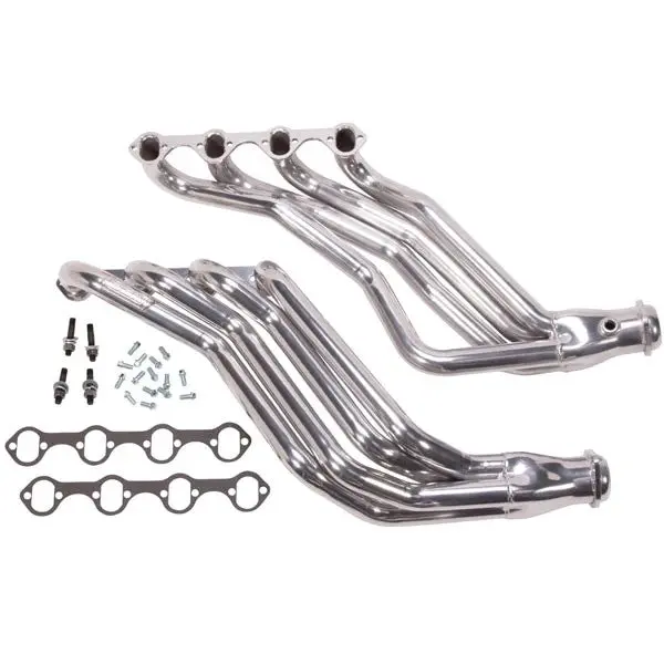 Bbk Performance 79-93 Ford Mustang 5.0L 1-3/4 Long Tube Exhaust Headers Polished Silver Ceramic 1