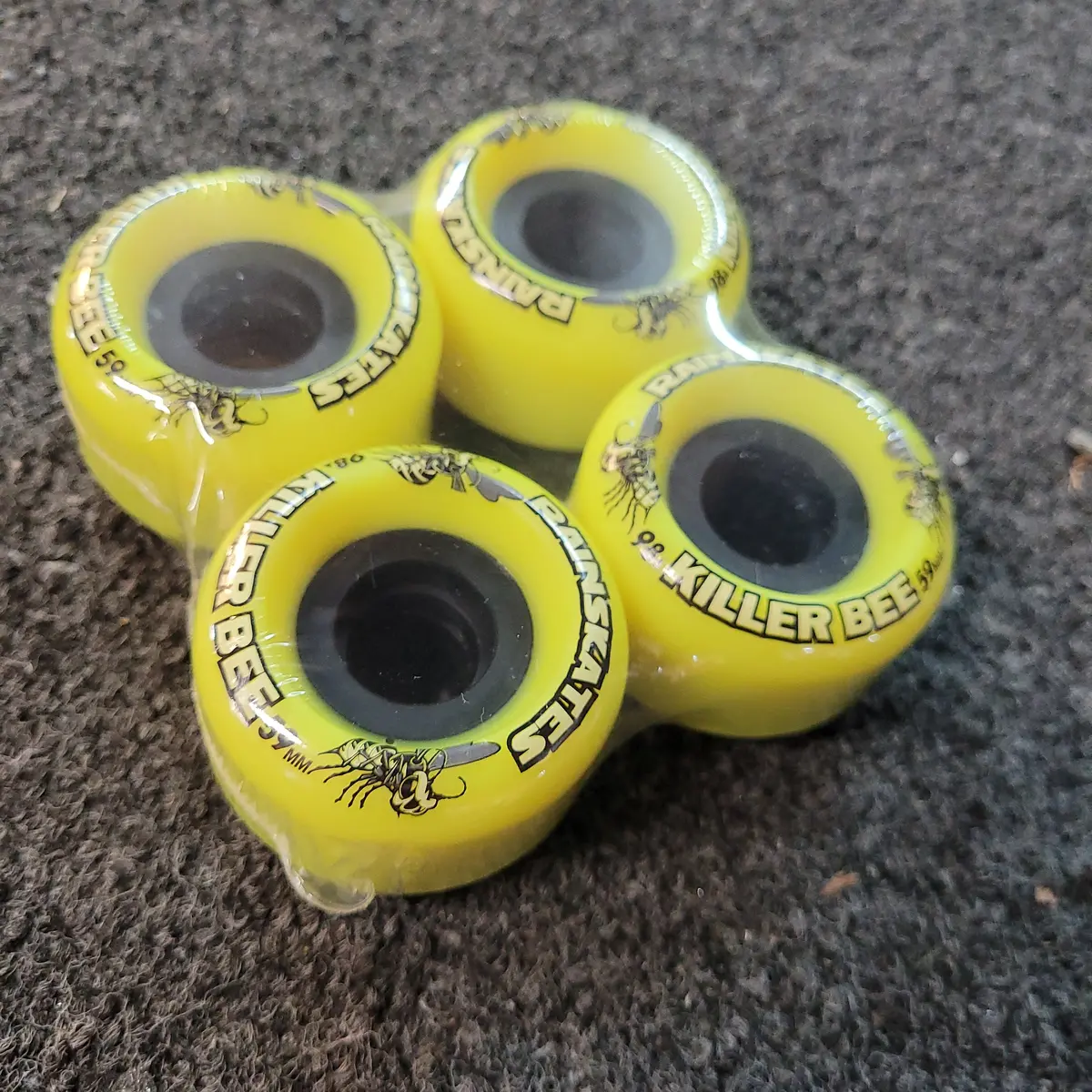 59Mm Rainskates Killer Bees 98A - Yellow 1
