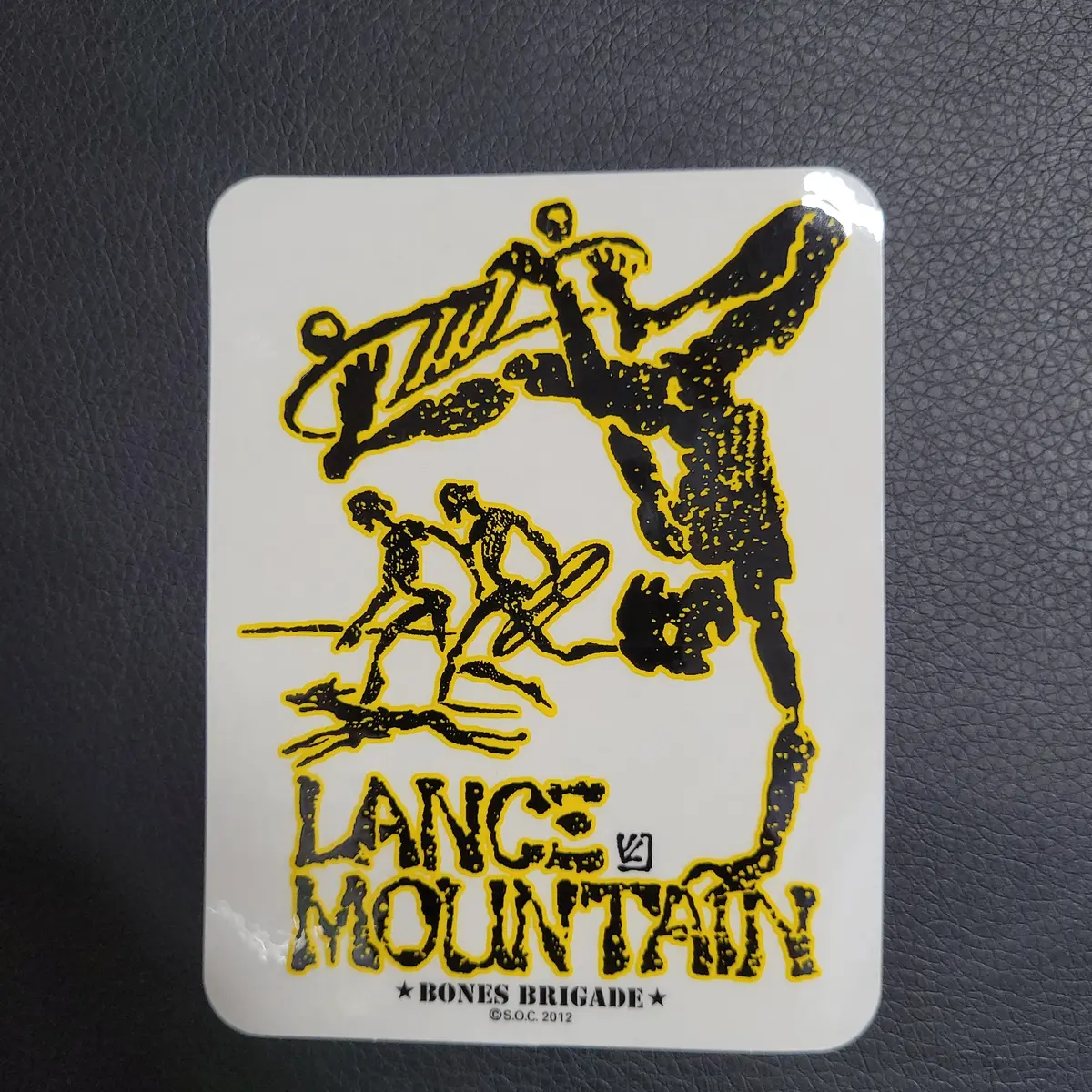 Powell Peralta Lance Nountain Future Primitive Sticker - Yellow 1