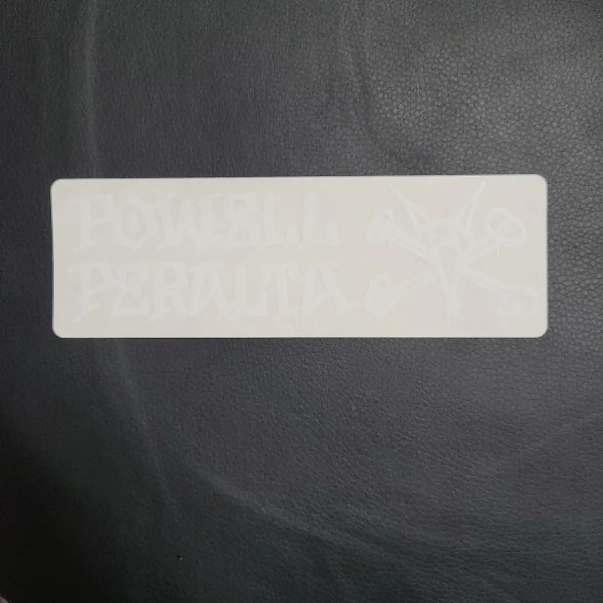 Powell Peralta Rat Bones Sticker - White W/ Clear Back 1