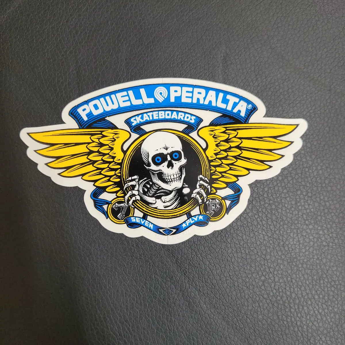 Powell Peralta Winged Ripper 7 Ply- Sticker - Blue 1