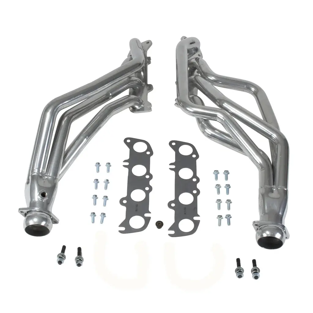 Bbk Performance 86-04 Ford Mustang Coyote Swap 1-3/4 Long Tube Exhaust Headers Polished Silver Ceramic 1