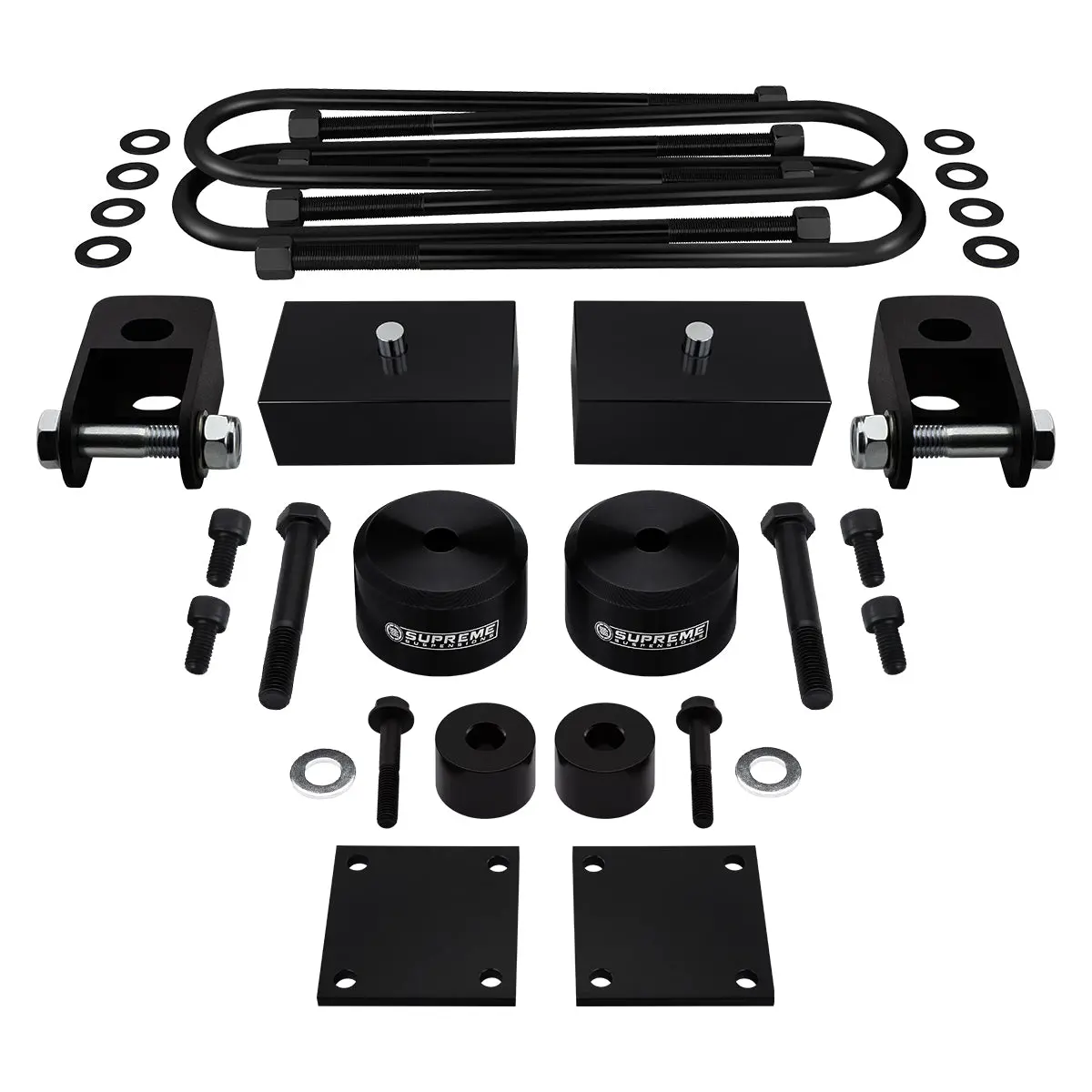 2005-2016 Ford F350 Super Duty Full Suspension Lift Kit, Brake Line & Bump Stop Relocation Kits & Front Shock Extenders 4Wd 4X4 3