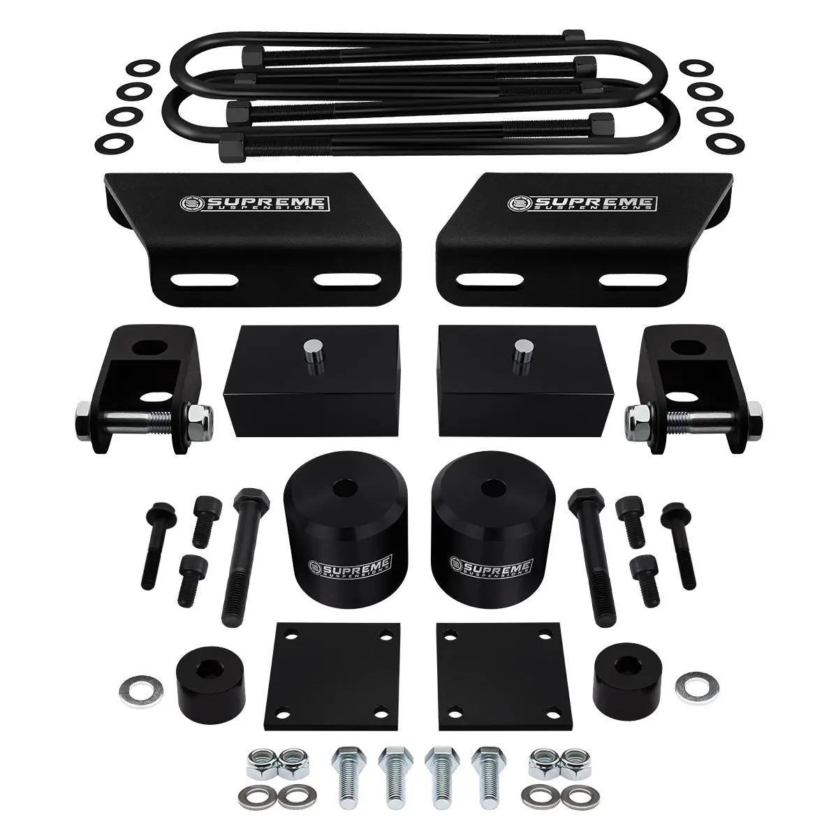2008-2016 Ford Super Duty Full Suspension Lift Kit With Sway Bar, Brake Line And Bump Stop Relocation Kits & Front Shock Extenders 4Wd 4X4 1