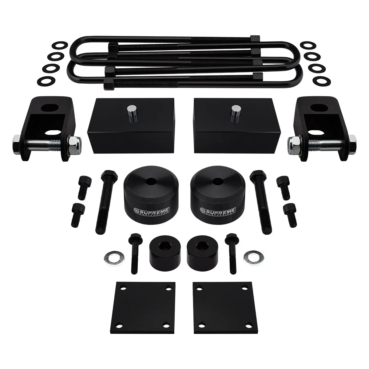 2017 - 2023 Ford F350 Super Duty Full Suspension Lift Kit With Front Shock Extenders, Brake Line And Bump Stop Relocation Kits 4Wd 4X4 3