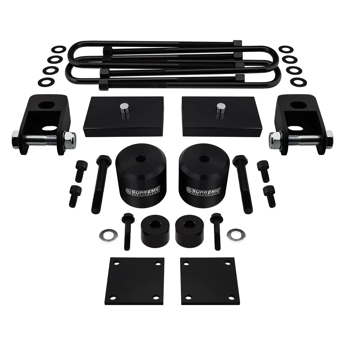 2017 - 2023 Ford F350 Super Duty Full Suspension Lift Kit With Front Shock Extenders, Brake Line And Bump Stop Relocation Kits 4Wd 4X4 3
