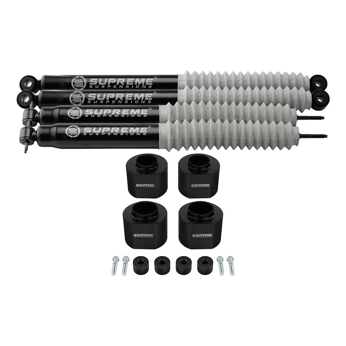 1993-1998 Jeep Grand Cherokee Zj Full Suspension Lift Kit With Transfer Case Drop Kit & Max Performance Shock Absorbers 4Wd 1