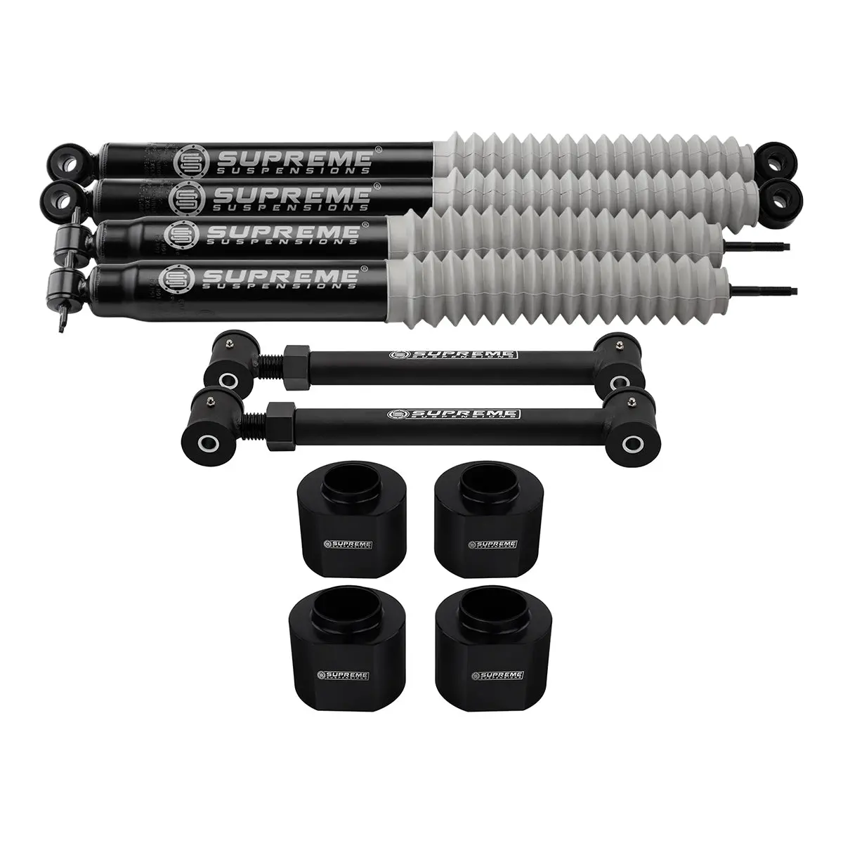 1993-1998 Jeep Grand Cherokee Zj Full Suspension Lift Kit With Lower Control Arms & Max Performance Shock Absorbers 2Wd 4Wd 1