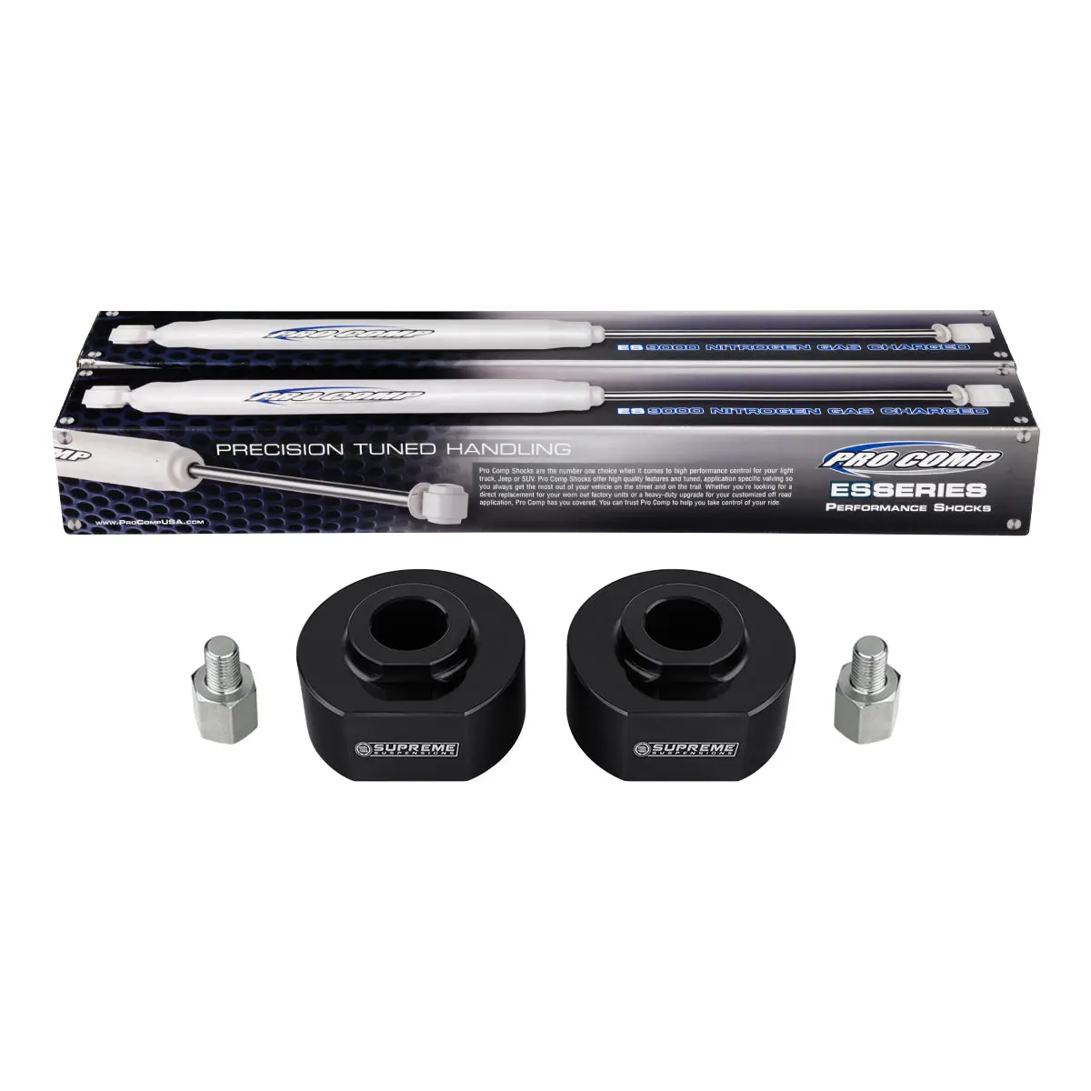 1983-1996 Ford Bronco Ii Front Suspension Lift Kit & Extended Length Pro Comp Shocks 1