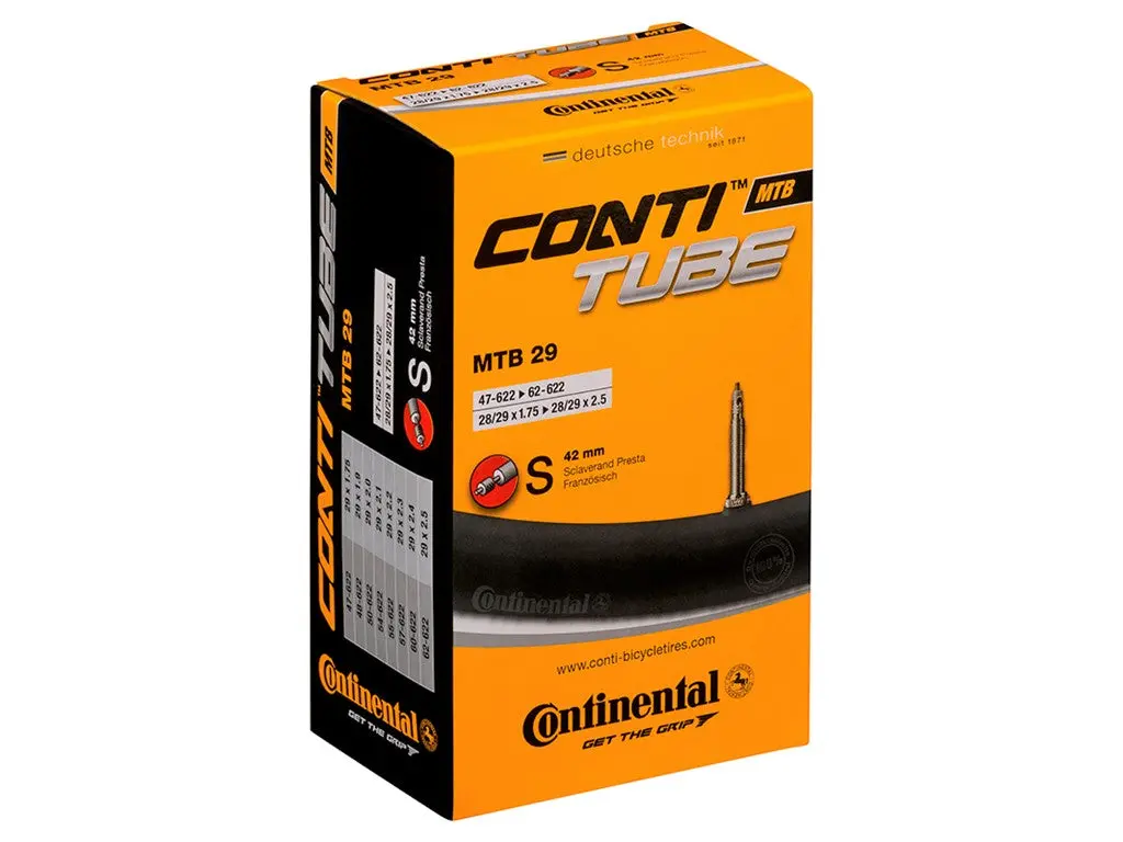 Continental Mtb Tube 29 X 1,9 - 2,4 (47-62X622) Presta (Removable Core) 42 Mm 1