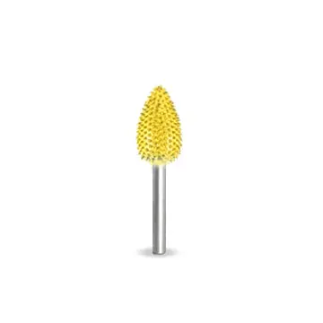 Saburrtooth1/8" Shank Flame 3/8" (Fine Grit) 1