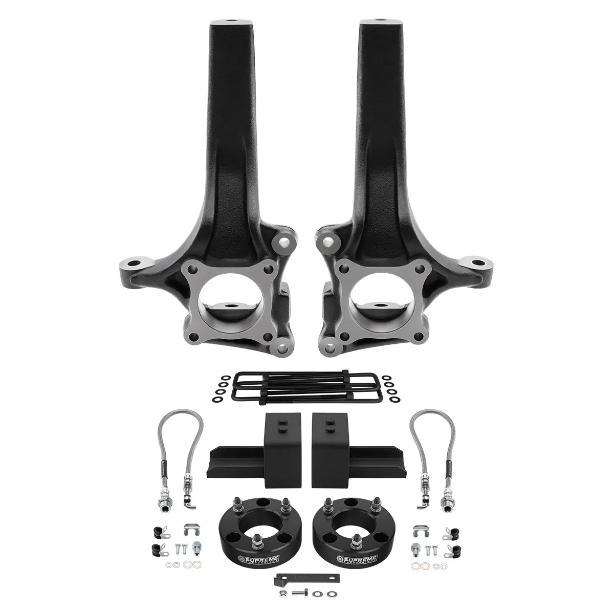 2009-2014 Ford F150 Full Suspension Lift Kit 2Wd - Features Supreme's Oem Replacement Lift Spindles 7