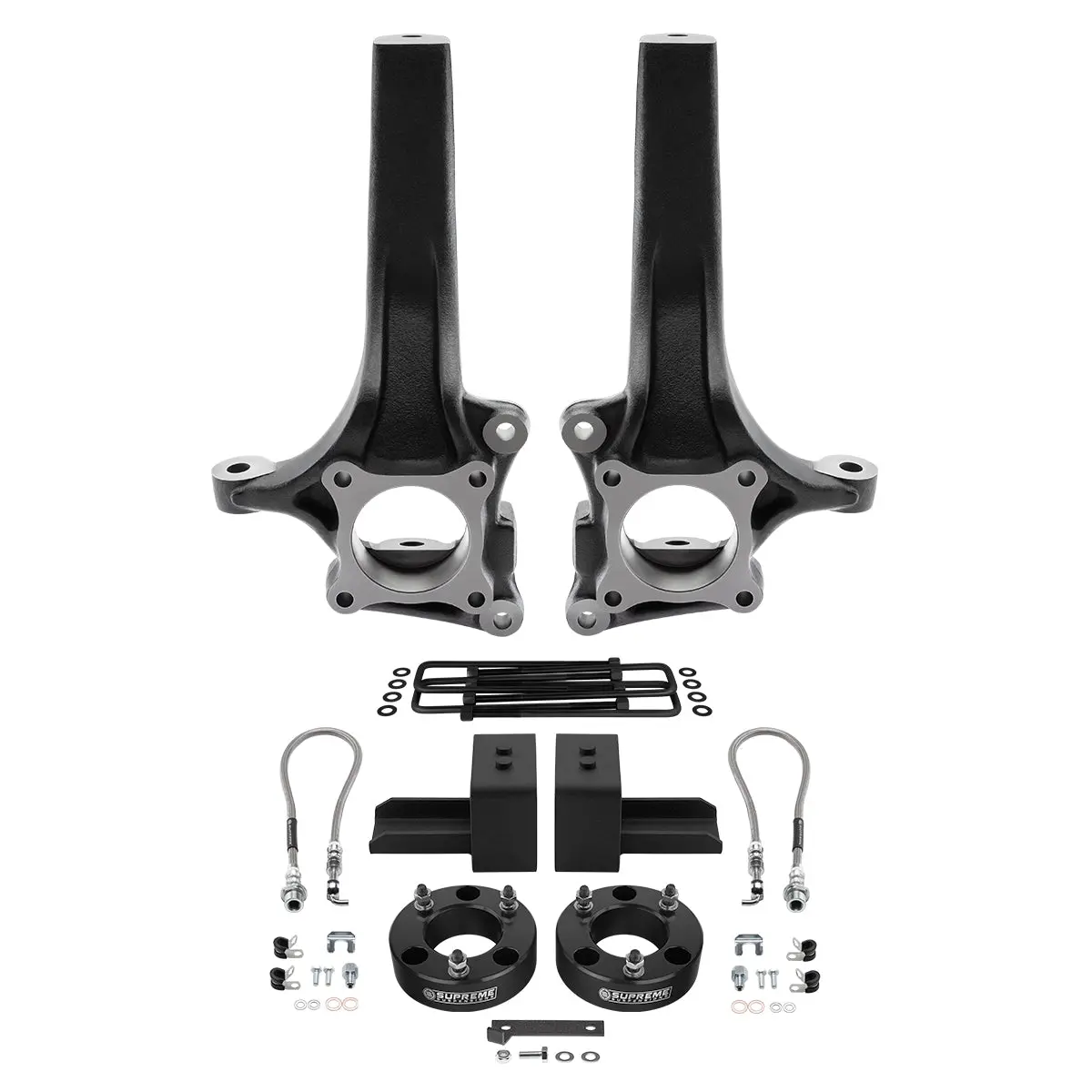 2009-2014 Ford F150 Full Suspension Lift Kit 2Wd - Features Supreme's Oem Replacement Lift Spindles 8