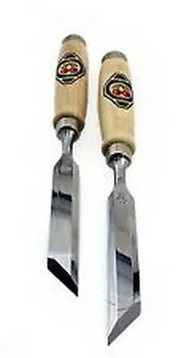 Chisels Two Cherries Skewed Bevel Edged 500-1920 (20Mm) Pair 1