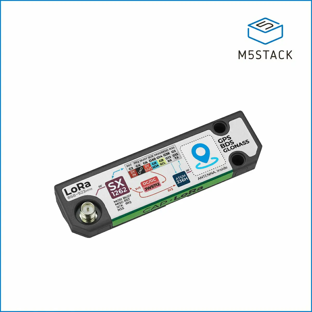 [Eol] Lora+Gps Cap For Cardputer Adv (Sx1262, Atgm336h) 1