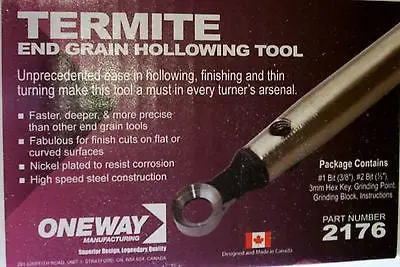Wood Turning Oneway Termite End Gain Hollowing Tool 1