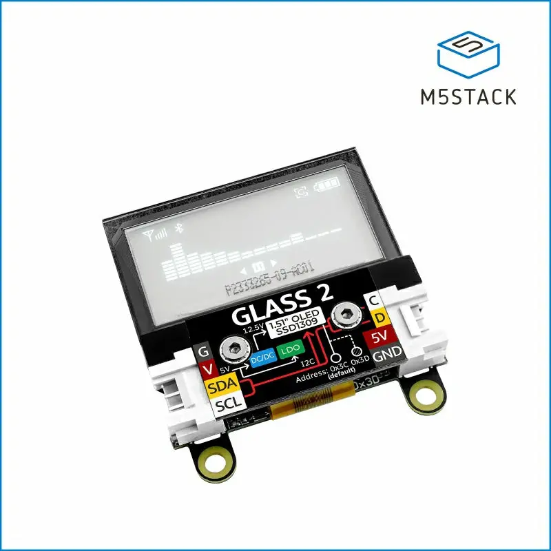 Glass 2 Unit W/ 1.51Inch Transparent Oled 1