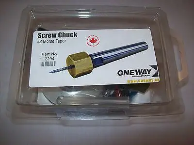 Oneway Woodturning #2Mt Screw Chuck By Oneway, Includes 3" Faceplate 1