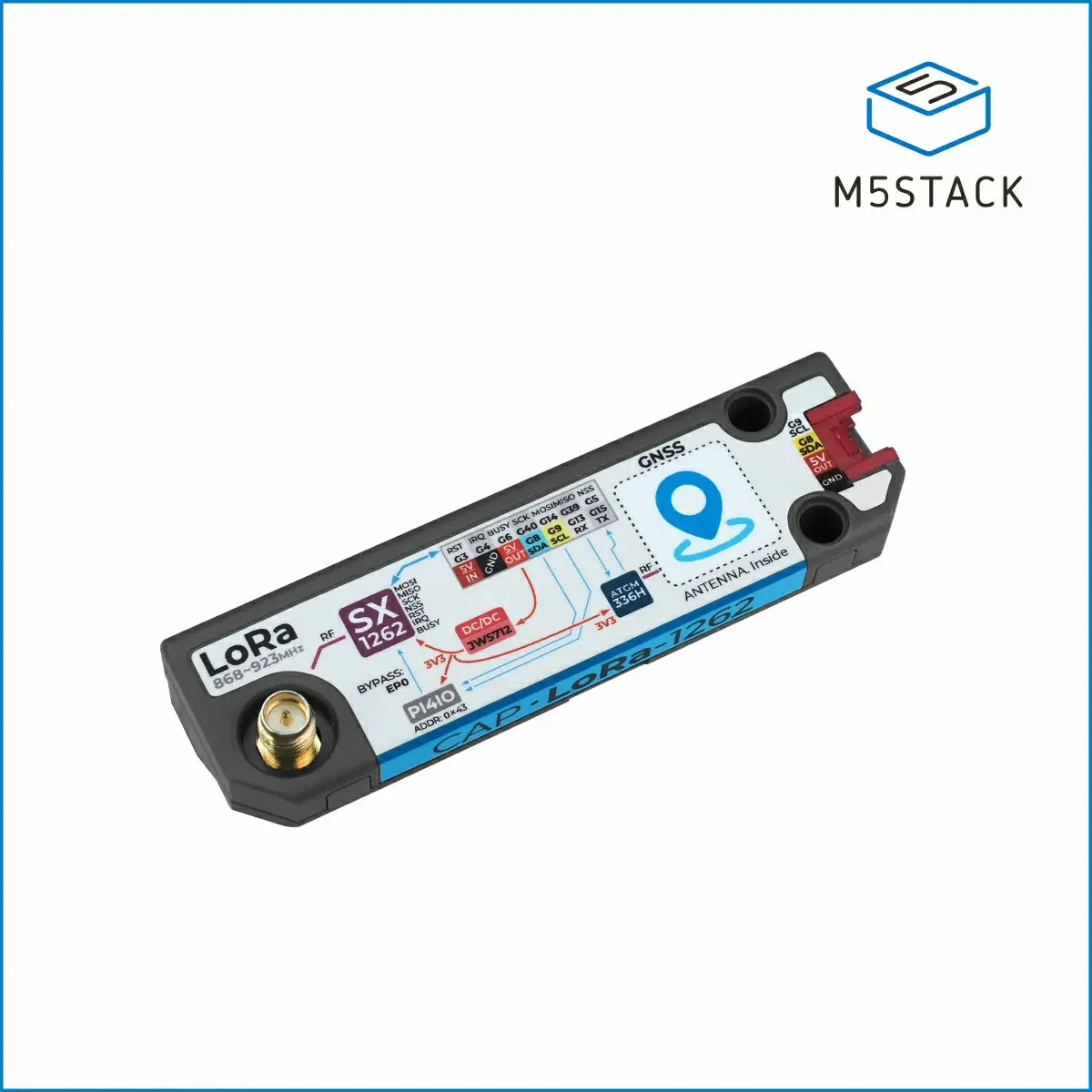 Cap Lora 1262 For Cardputer Adv (Sx1262, Atgm336h) 1
