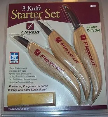 Flexcut Three Piece Knife Starter Set Kn500 1