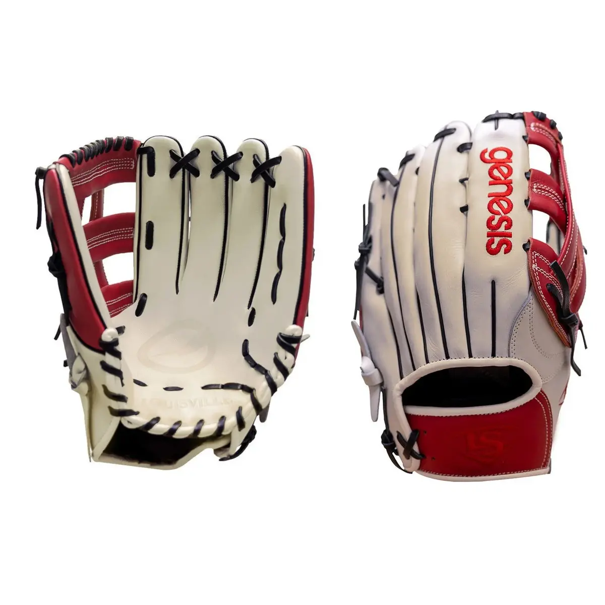 Louisville Genesis Glove Slowpitch 13.5" Red- Slowpitch 1