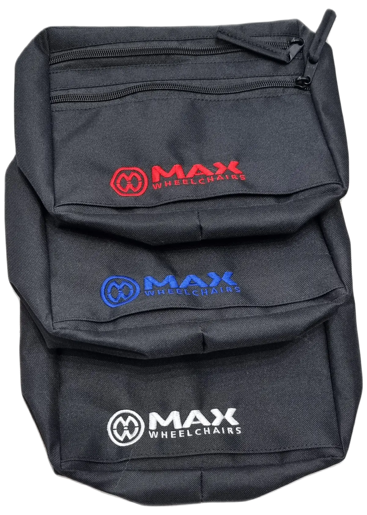 Under Seat Bag For Wheelchair Velcro Double Pocket 1