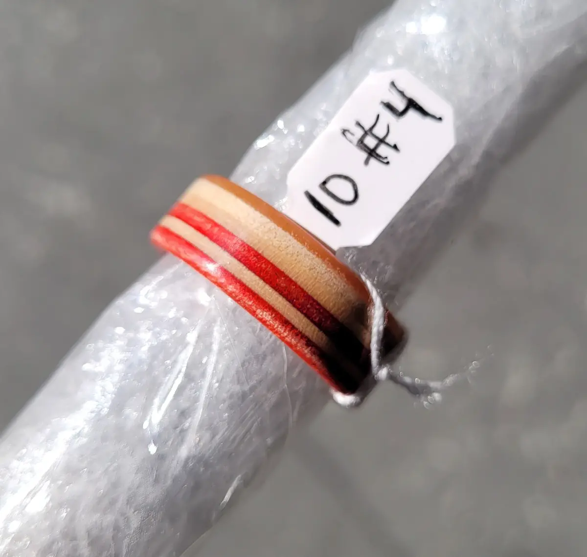 Recycled Bo-Tuff Skateboard Ring Size 10 (#4) 1
