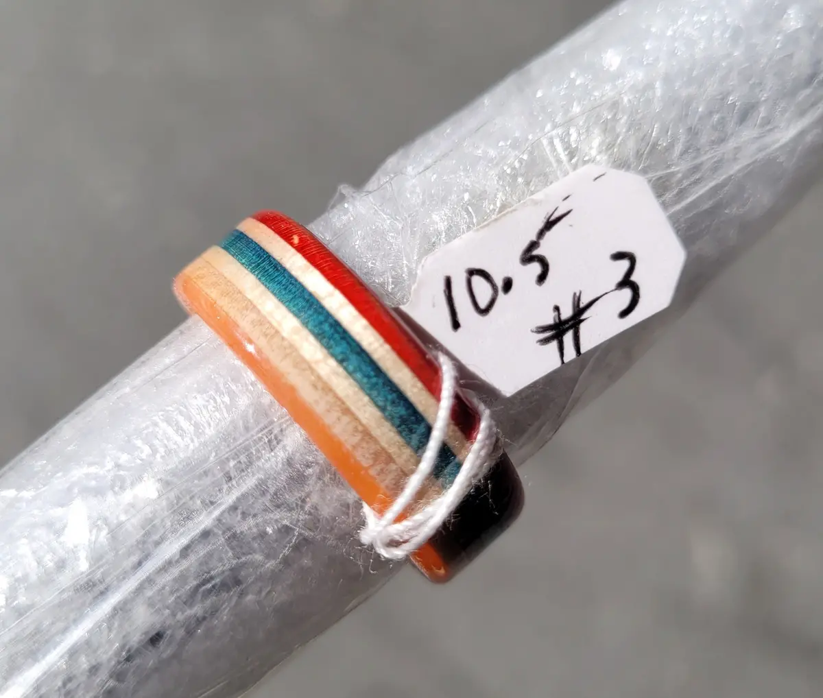 Recycled Bo-Tuff Skateboard Ring Size 10.5 (#3) 1