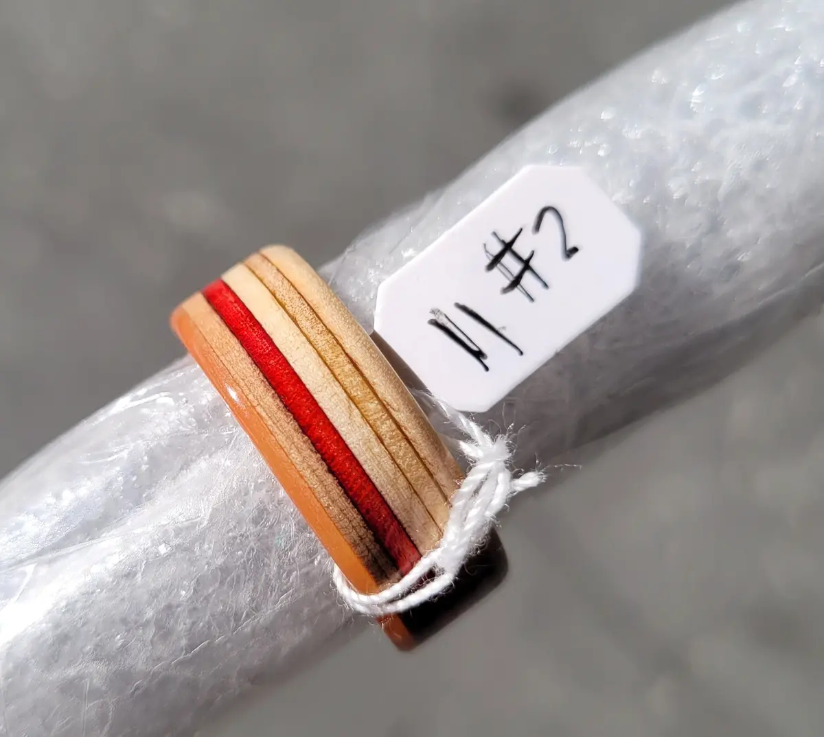 Recycled Bo-Tuff Skateboard Ring Size 11 (#2) 1