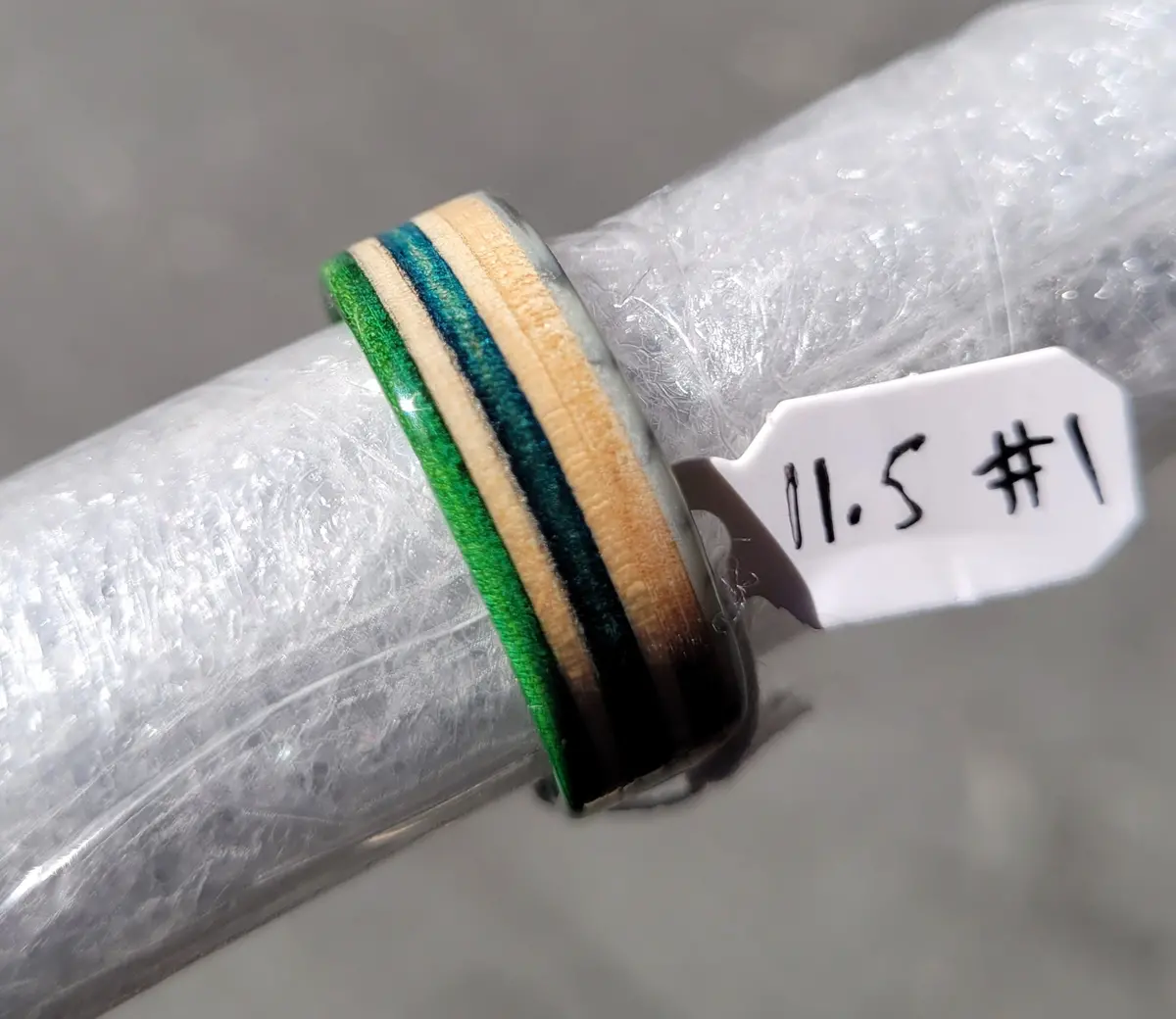 Recycled Bo-Tuff Skateboard Ring Size 11.5 (#1) 1