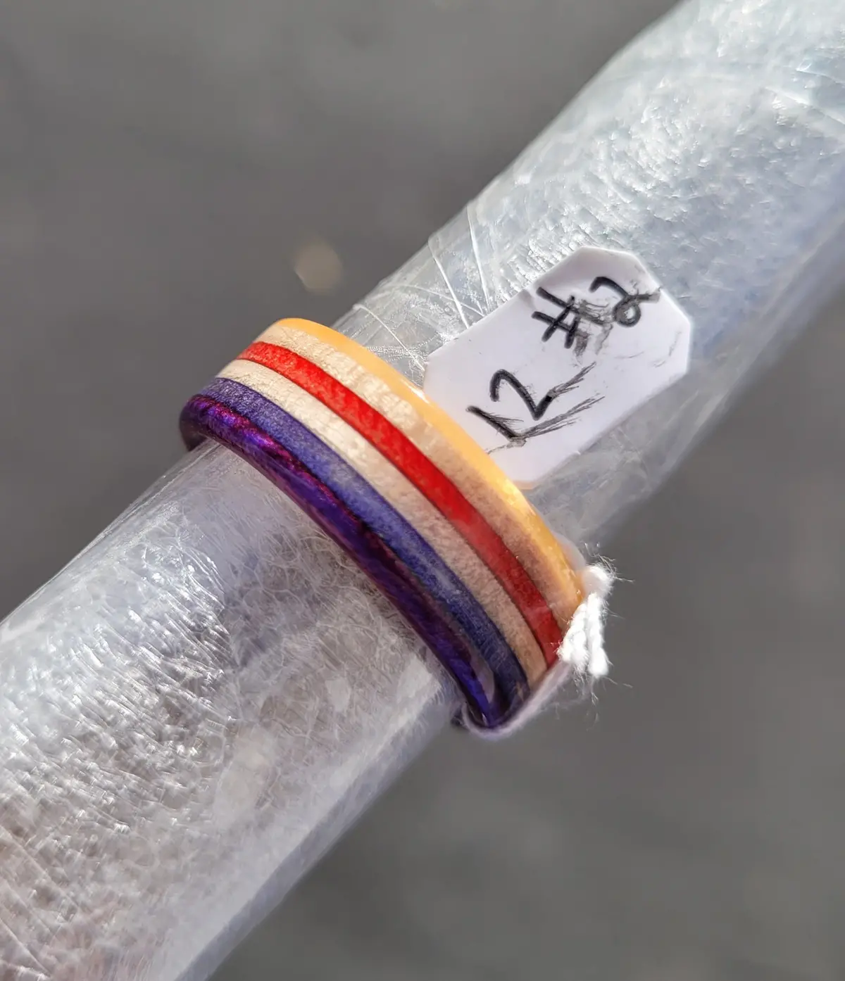 Recycled Bo-Tuff Skateboard Ring Size 12 (#2) 1