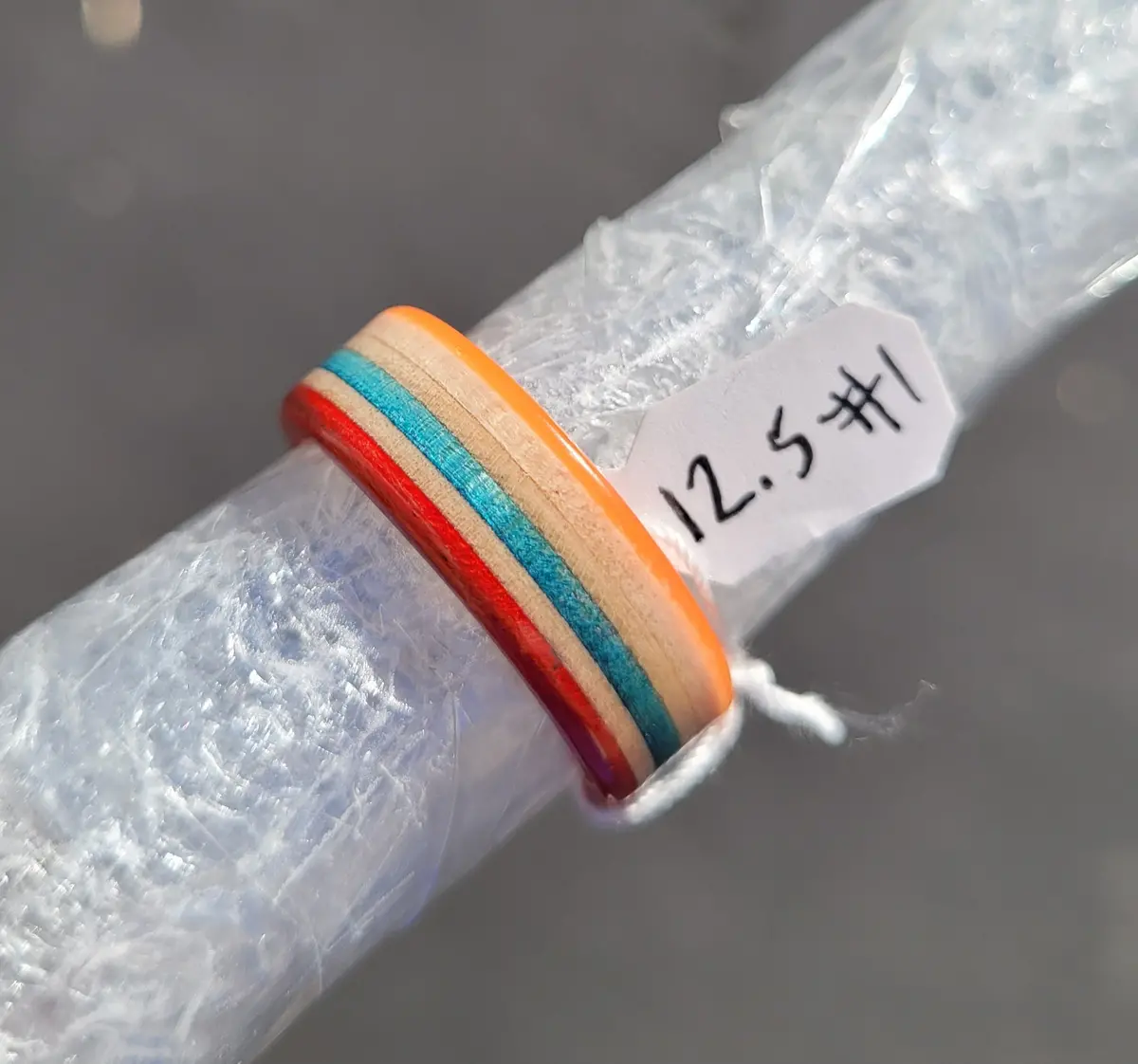 Recycled Bo-Tuff Skateboard Ring Size 12.5 (#1) 1