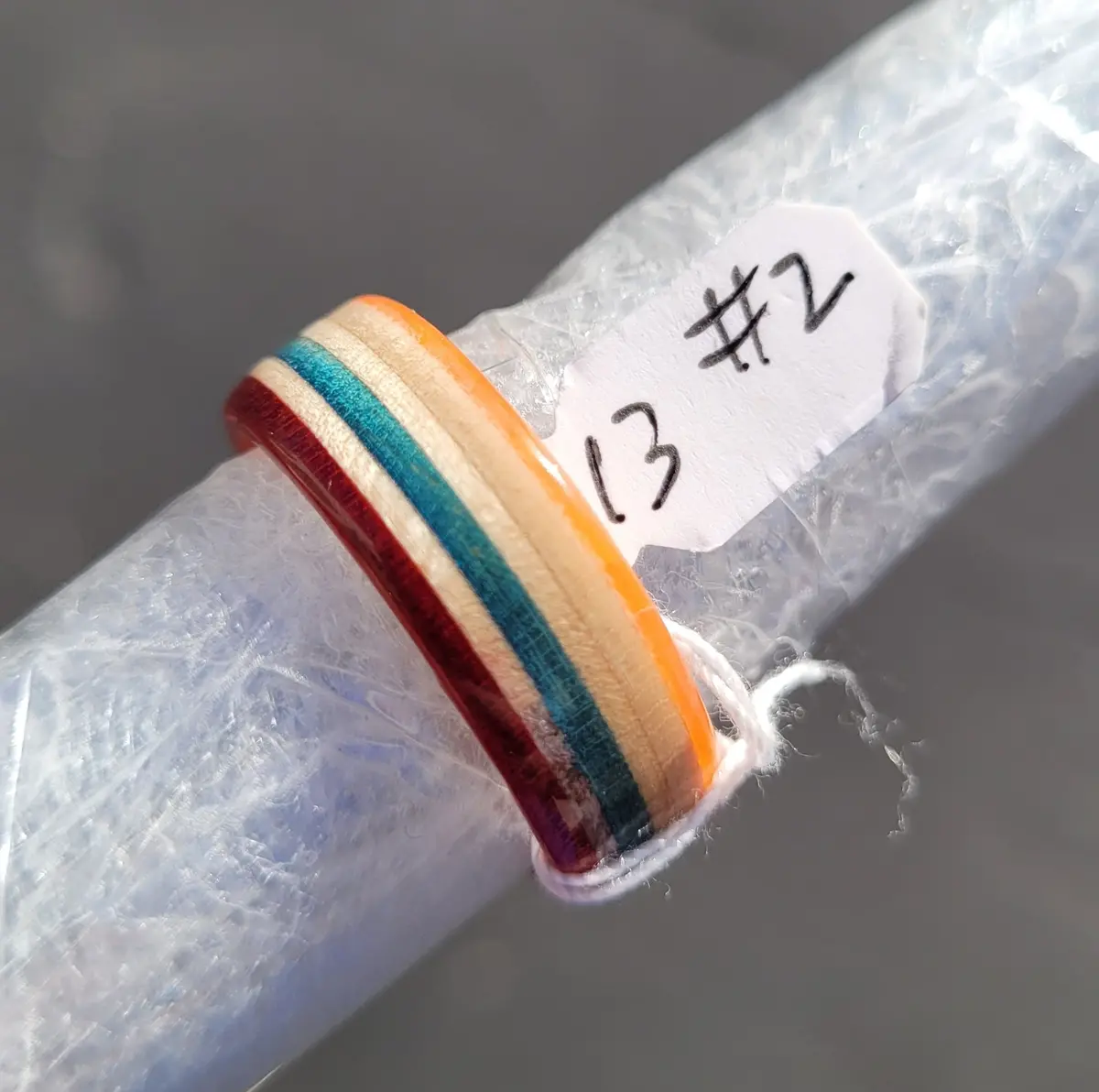 Recycled Bo-Tuff Skateboard Ring Size 13 (#2) 1