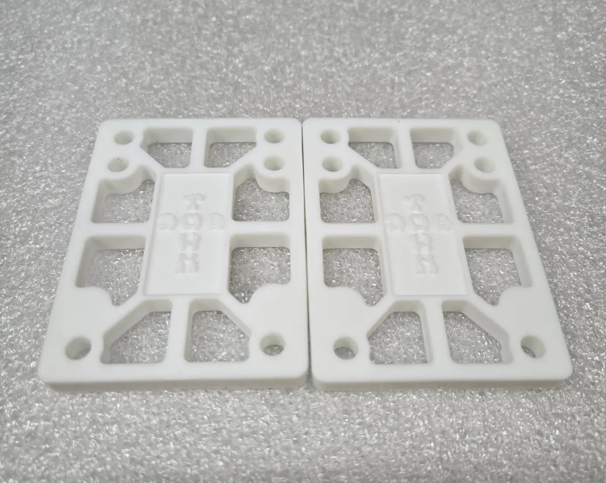 Dogtown 1/4" Skateboard Riser Pads - White 1