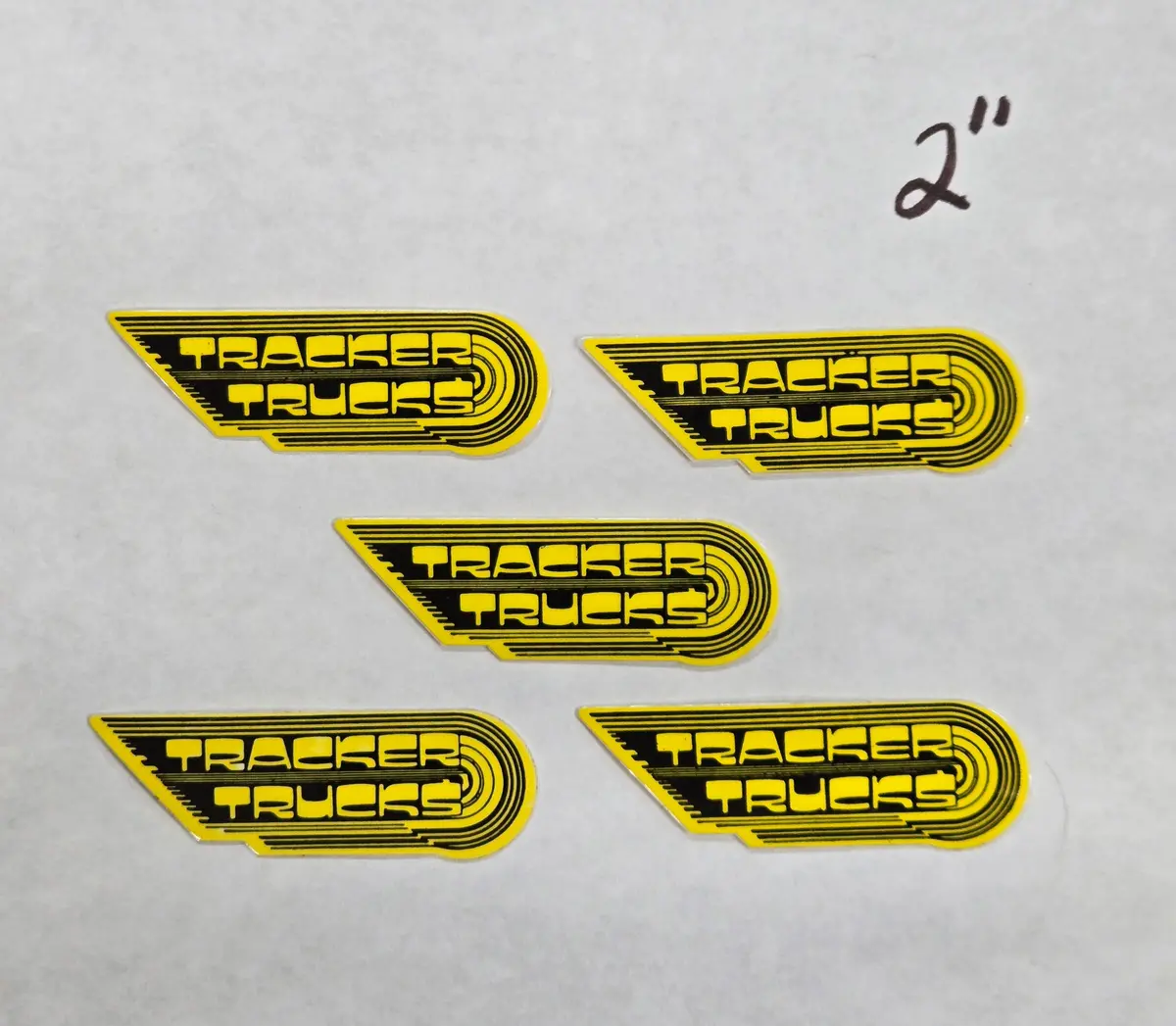Vintage Tracker Wing Sticker Pack Yellow- Small 2" (5 Pack) 1