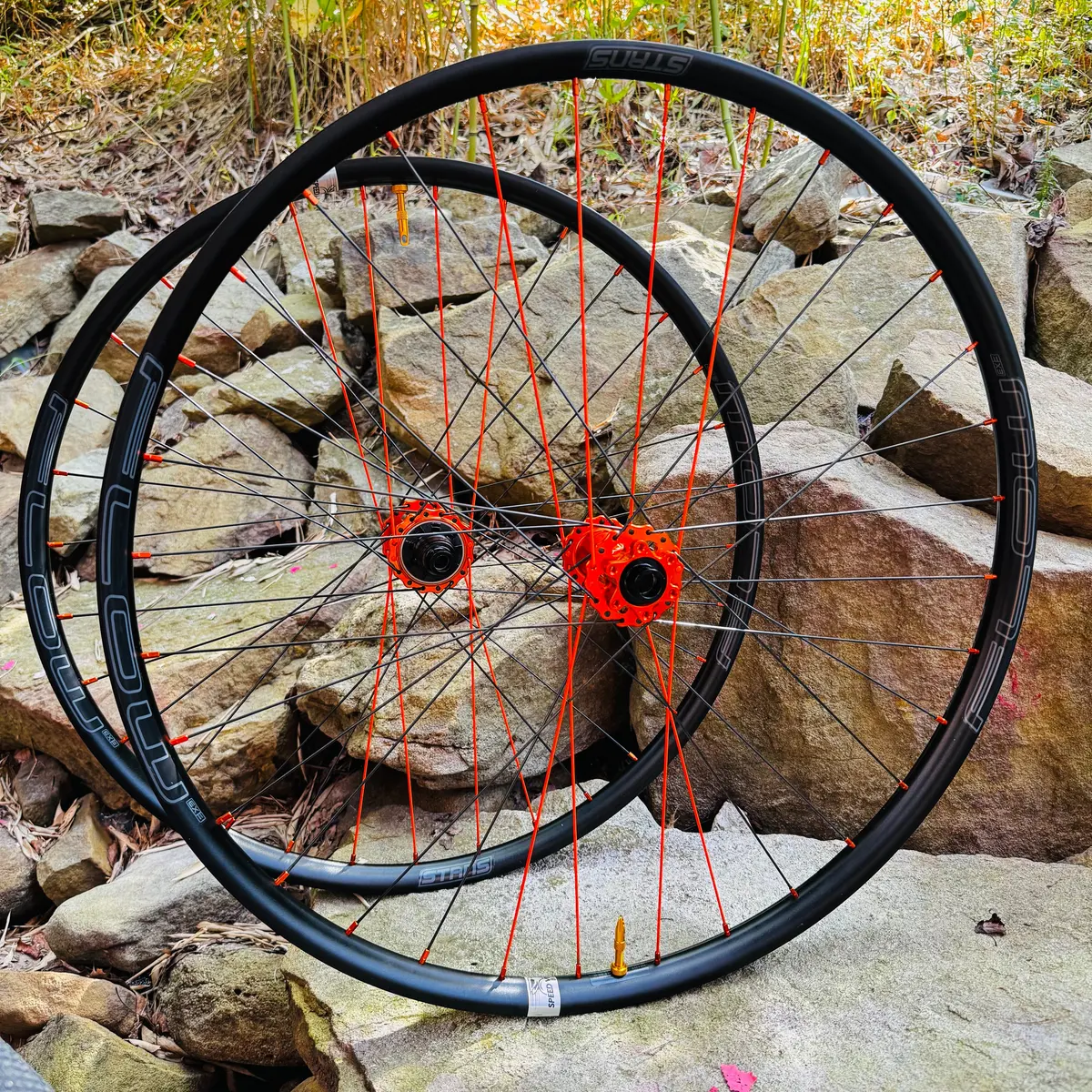 I9 Hydra 2 Orange Hubset With Flow Ex3 29" Tough Rims, Enduro/Dh/Ebike Ready 1