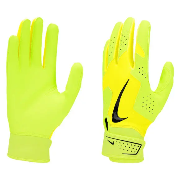 Nike Alpha 2.0 Adult Batting Gloves - Neon Green 1